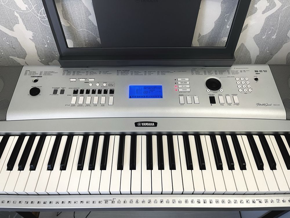 Цифрове Піаніно Yamaha DGX-230! Динамічне Піаніно. Клавіші. Синтезатор
