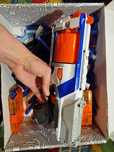 Pistolet Nerf, 8 magazynków i dużo strzałek, więcej w opisie