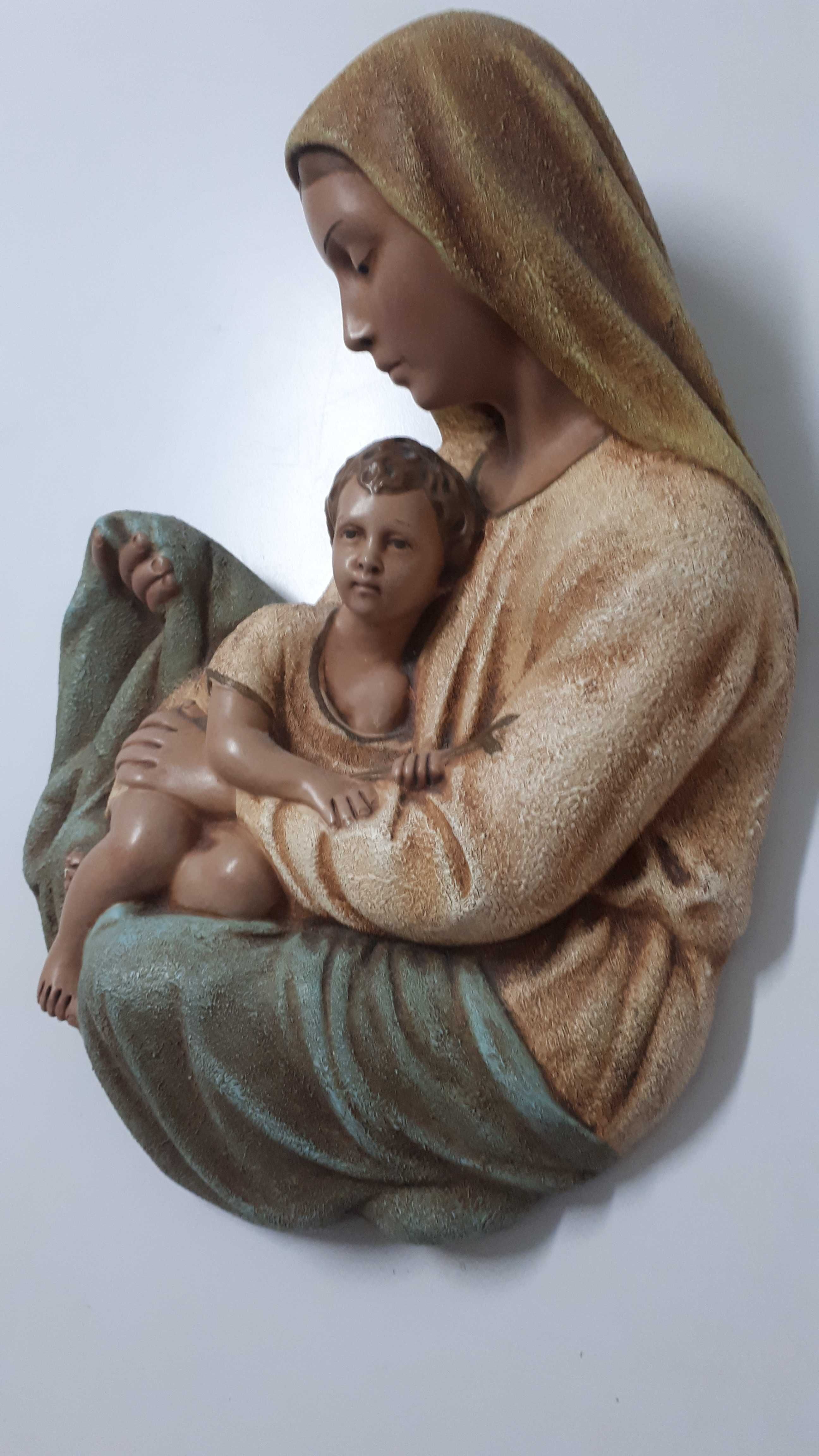 Busto de nossa senhora com menino Jesus