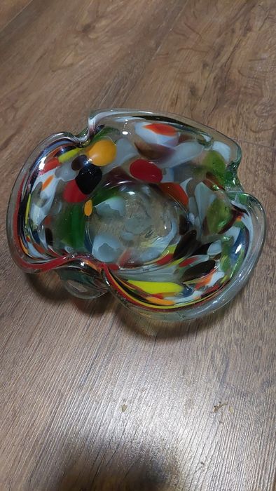 Stara kolorowa popielniczka prl