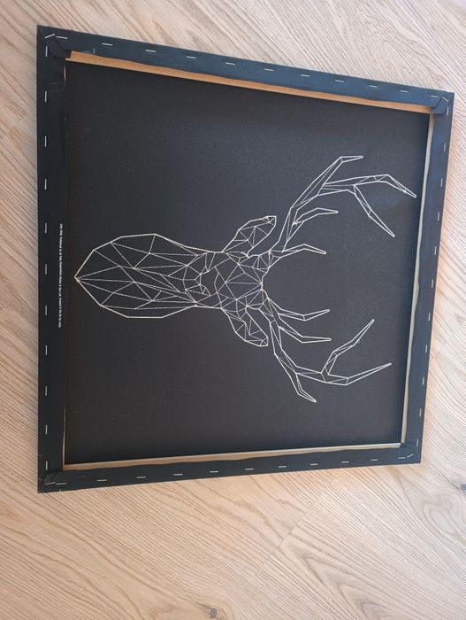 Obraz Ikea Jeleń wyszywany na płótnie