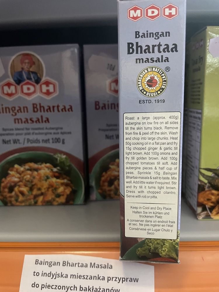 Przyprawa Baingan Bhartaa Masala 100G MDH