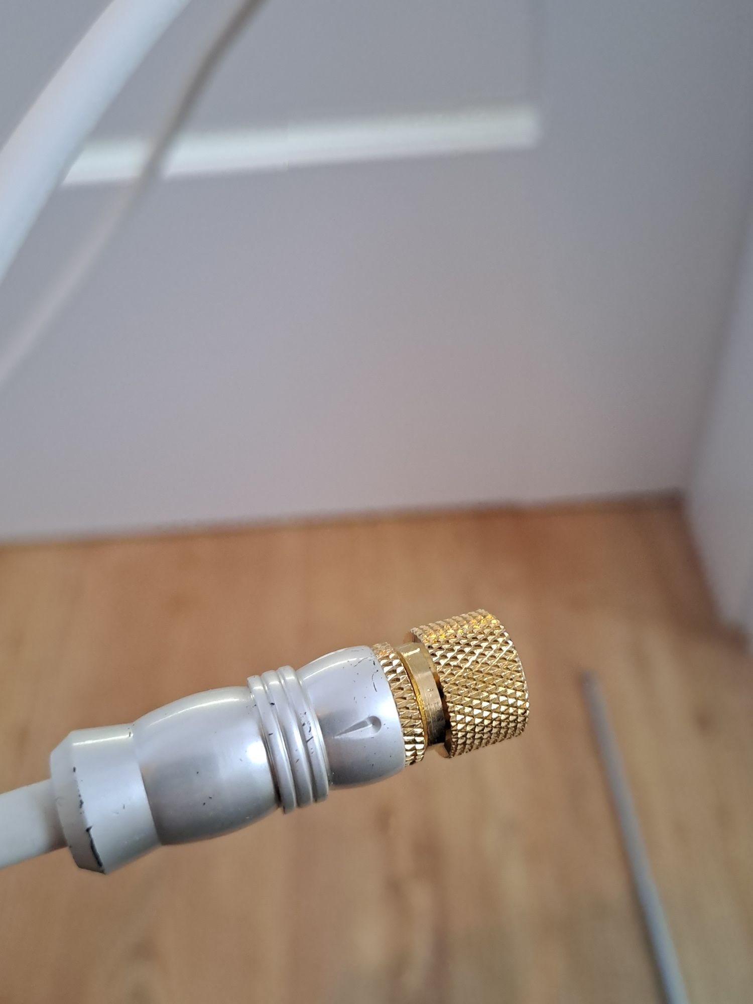 Kabel antenowy Vivanco coaxial SAT F wtyk pozłacane GOLD 2 metry