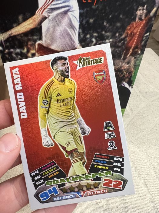 David Raya Heritage od topps