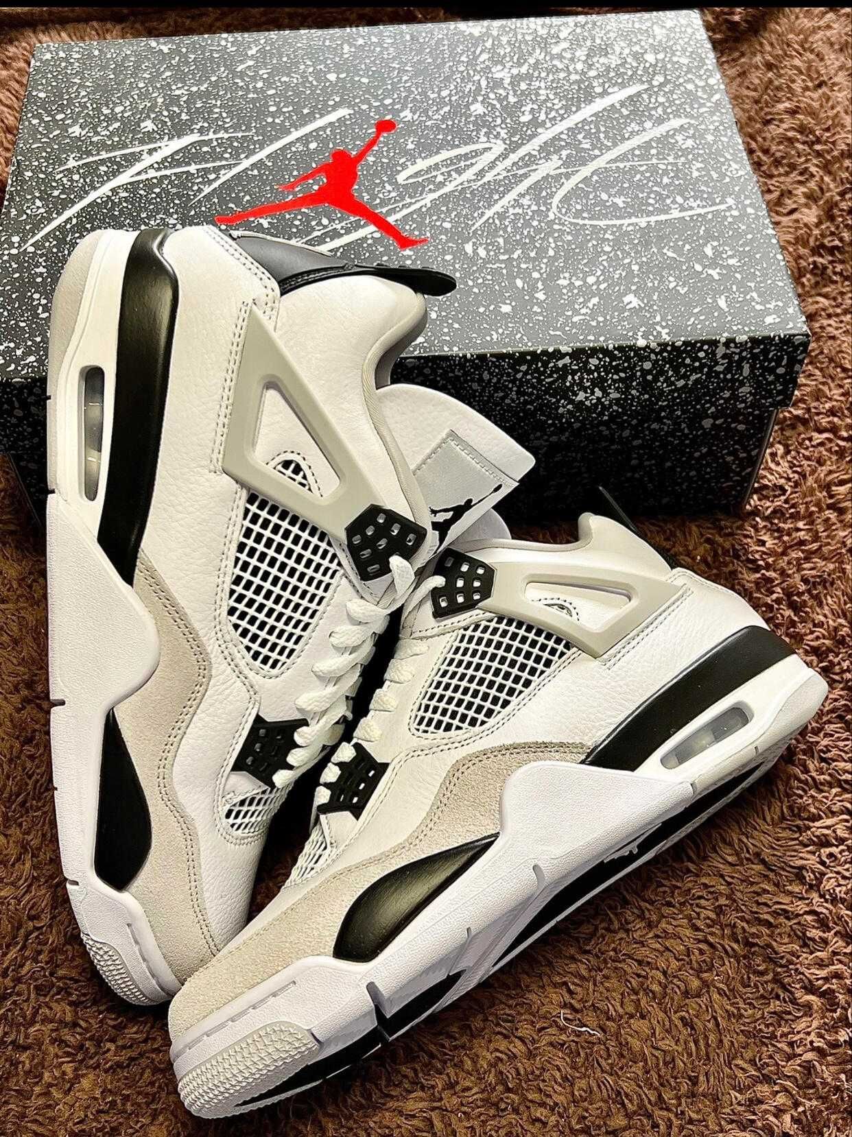 Nowe*Nike_Męskie_Jordan4_Biały*UnuseTrampki.41