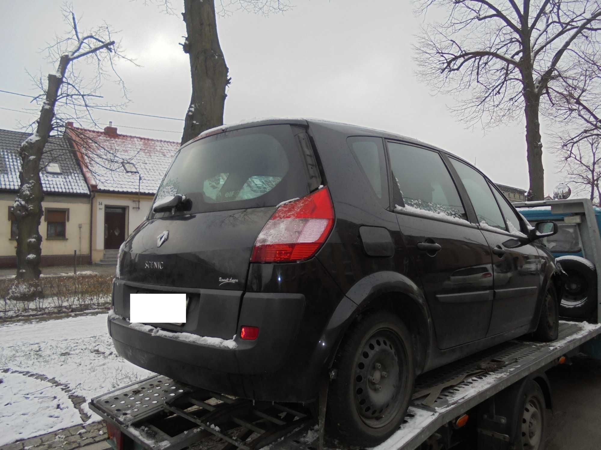 Renault Scenic II 1.9 dci kolor czarny , kod lakieru NV676 na części