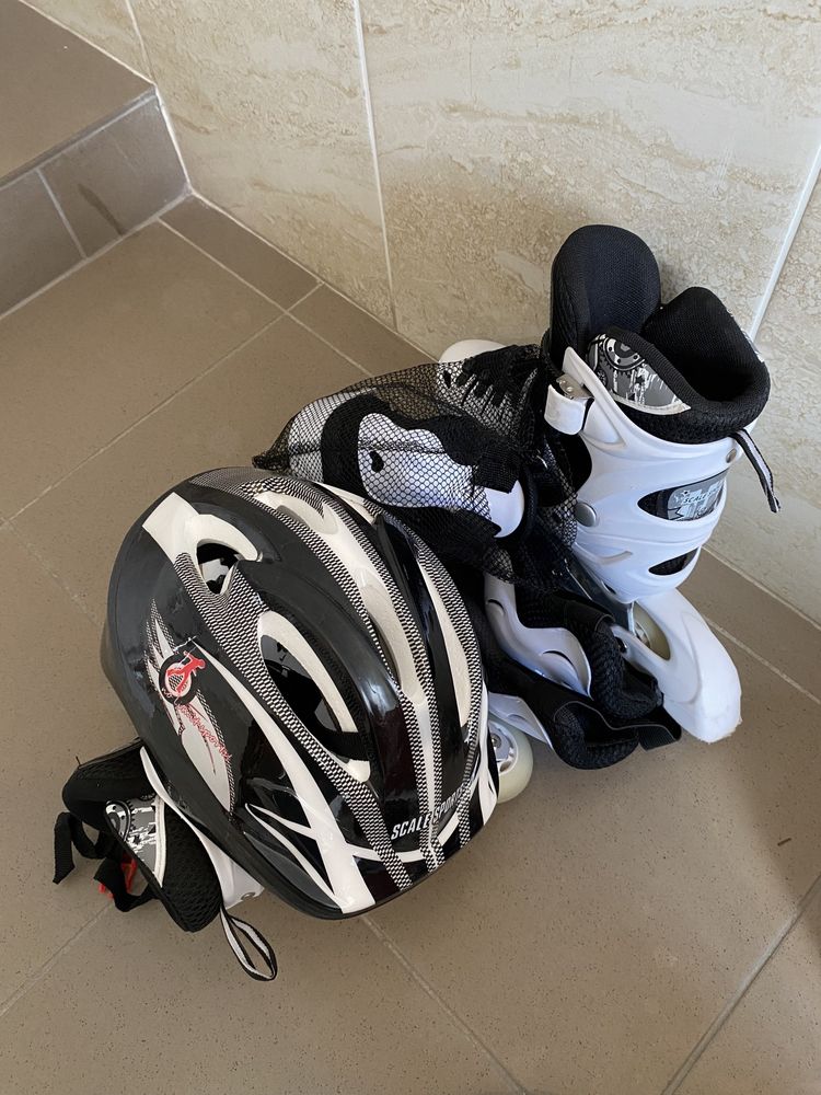 Ролики - Роликовий комплект Scale Sports S 31-34 білий LF905