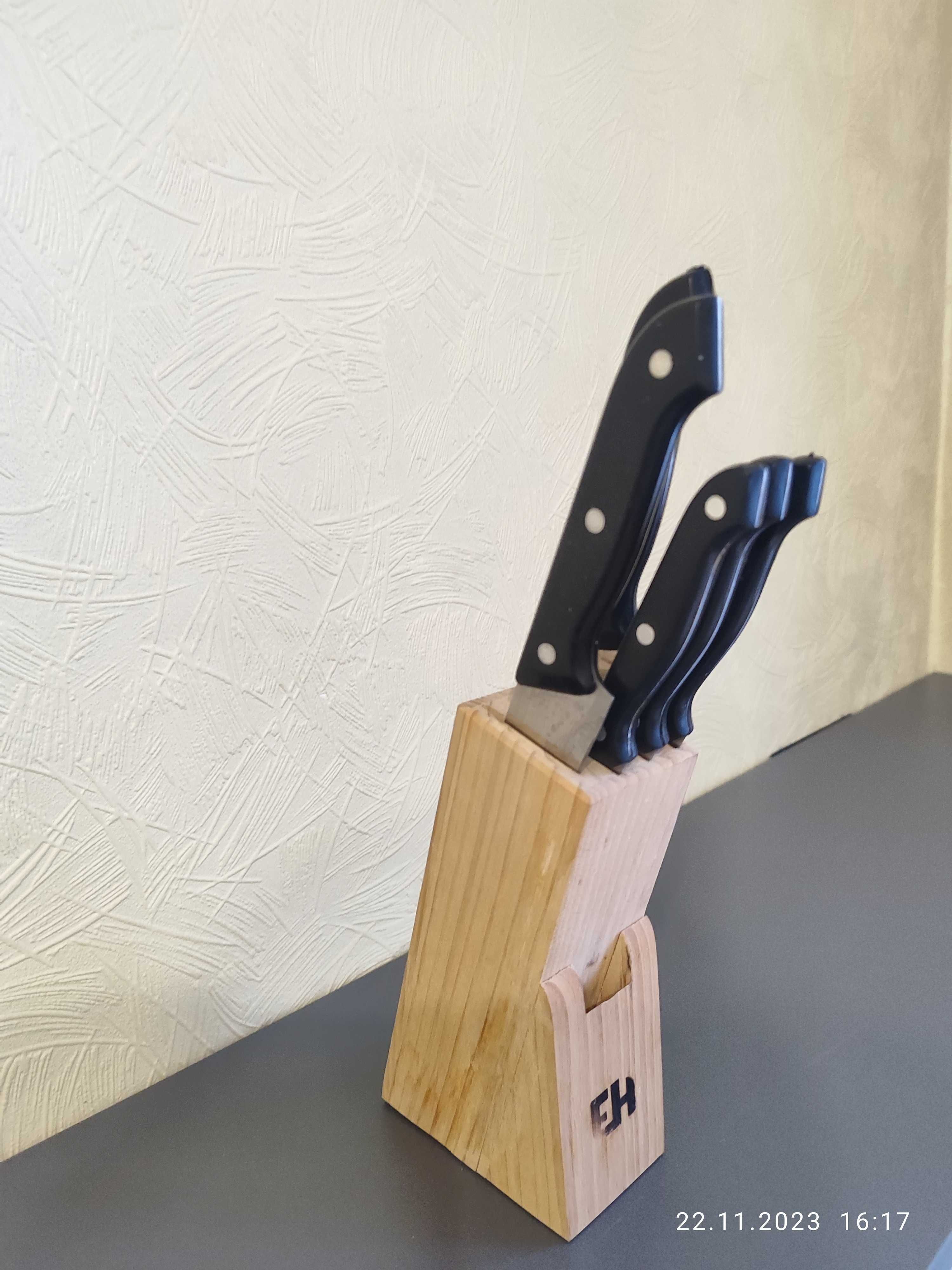 Набір ножів Excellent Houseware 7 предметів (404000030) + точилка