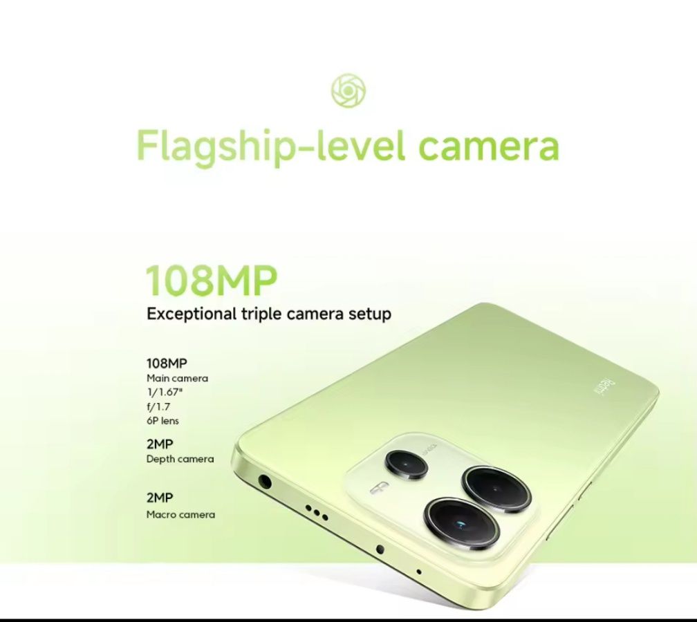 Xiaomi redmi note 14 4G NFC (6/128, lime green)+подарунок.