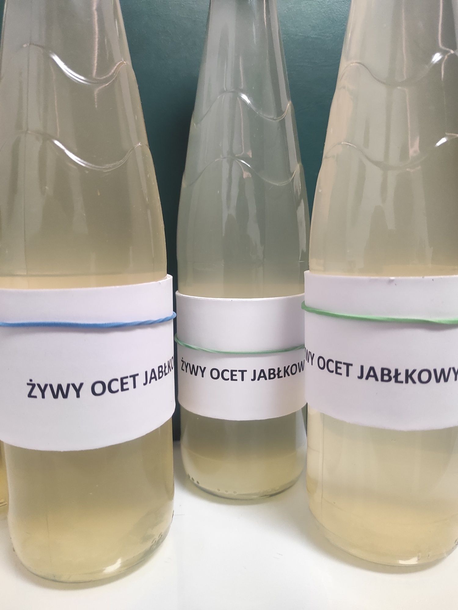 Żywy OCET JABŁKOWY, but.330ml.