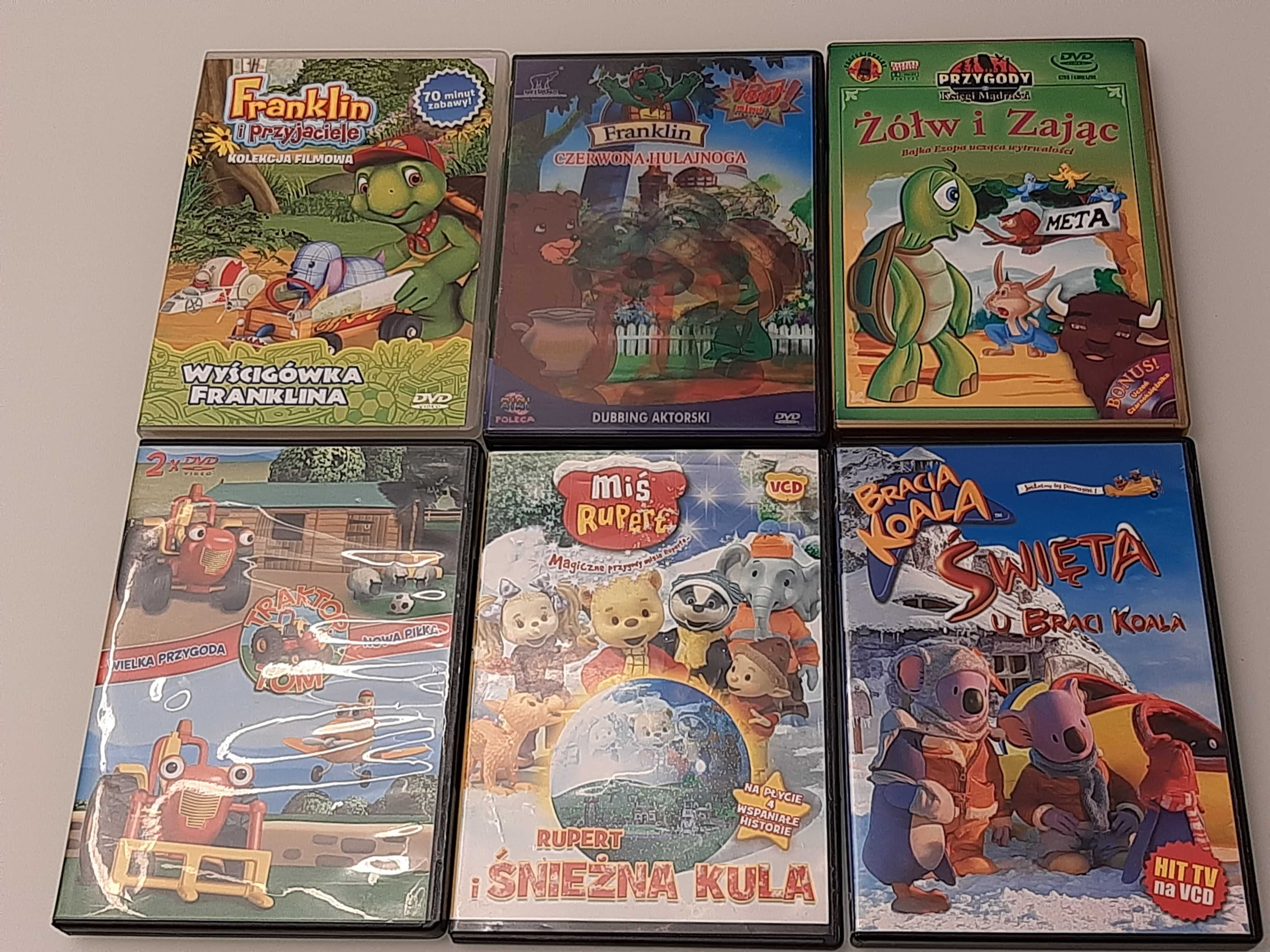 Bajki DVD 3 szt  MiśRupert,Bracia Koala,Traktor Tom