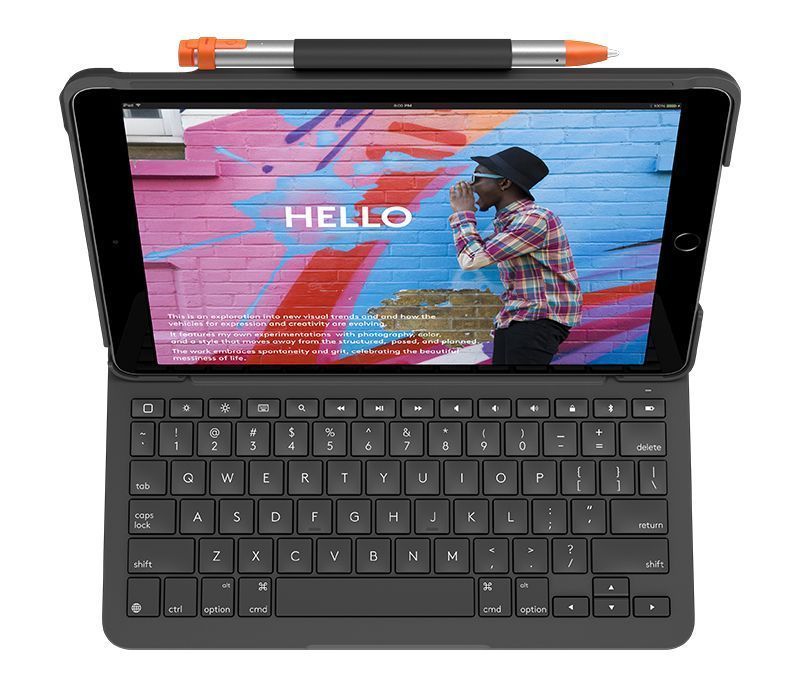 Klawiatura Logitech Slim Folio do iPada - Brakuje 1 klawisza