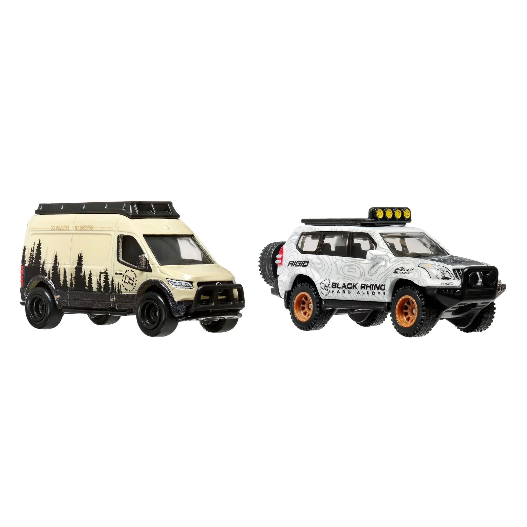 Hot Wheels Premium 2-Pack - '05 Toyota Land Cruiser & Mercedes Benz