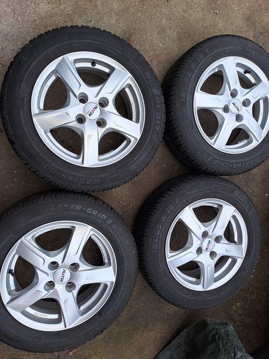 4szt Felgi Aluminiowe Platin 4x100 15cali Plus Opony Zima