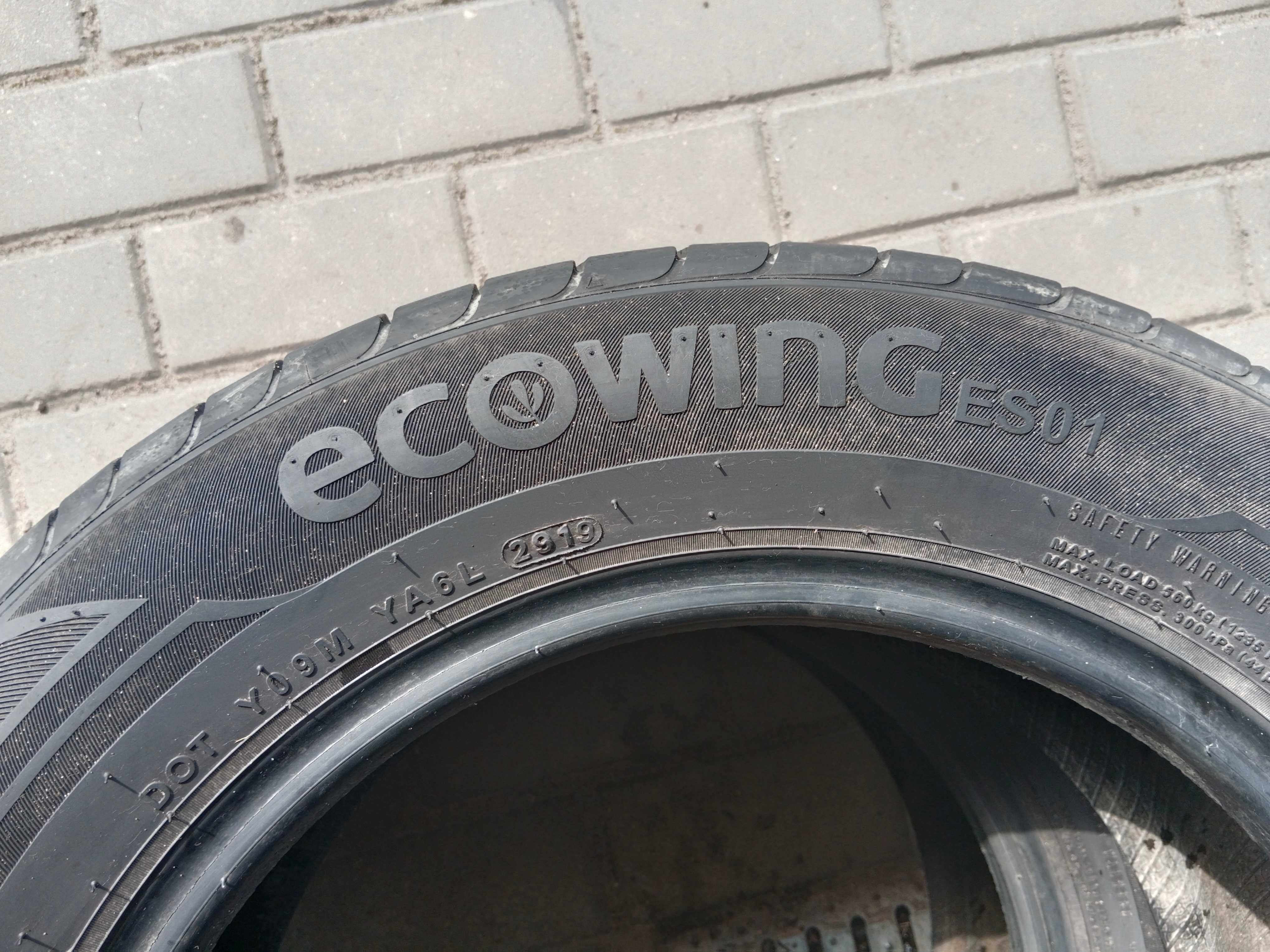 Opony używane 185/65R15 Kumho EcoEing ES01 2szt.