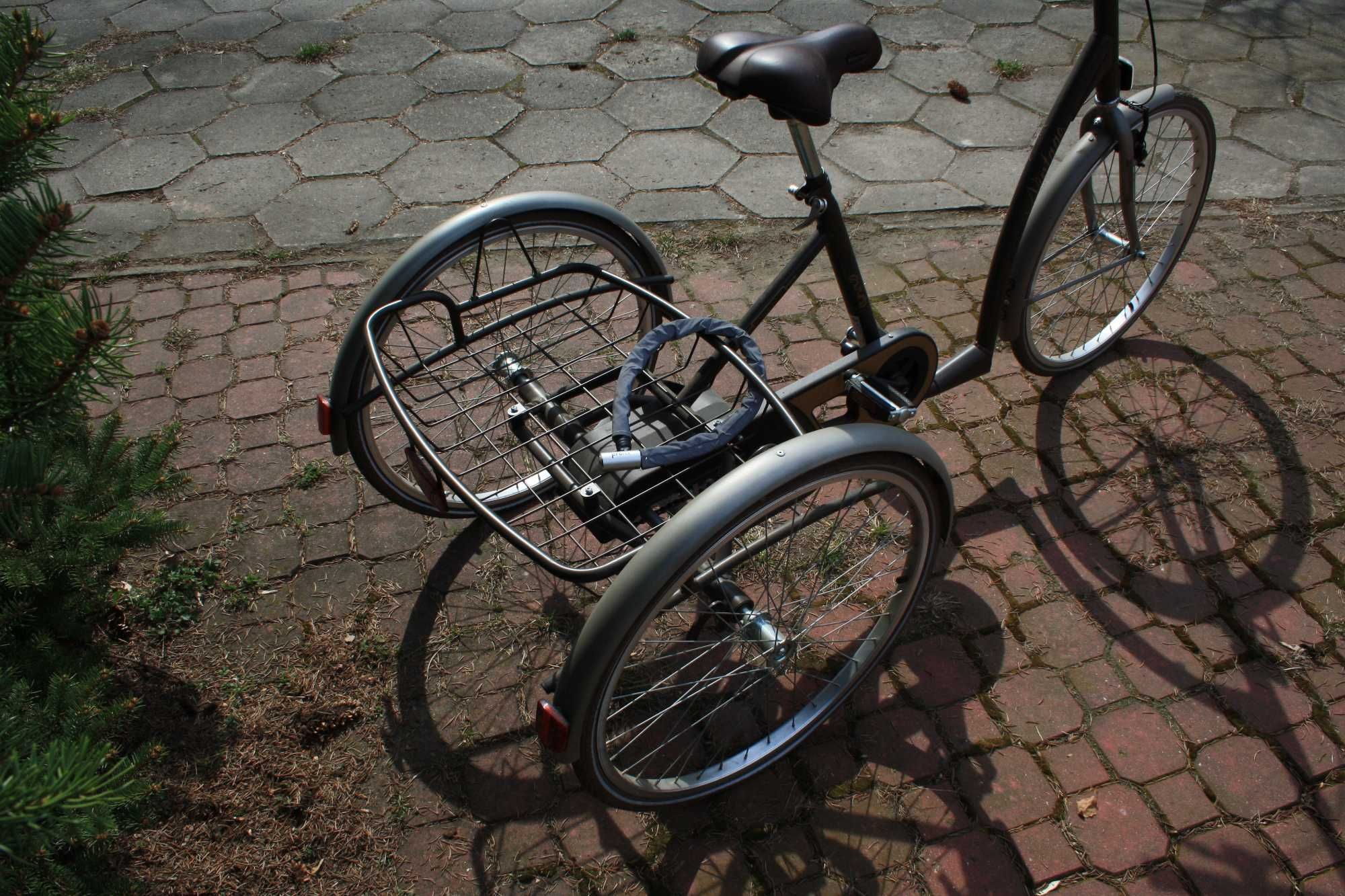 Rehabilitacyjny rower trójkołowy dla dorosłych w stylu RETRO VINTAGE