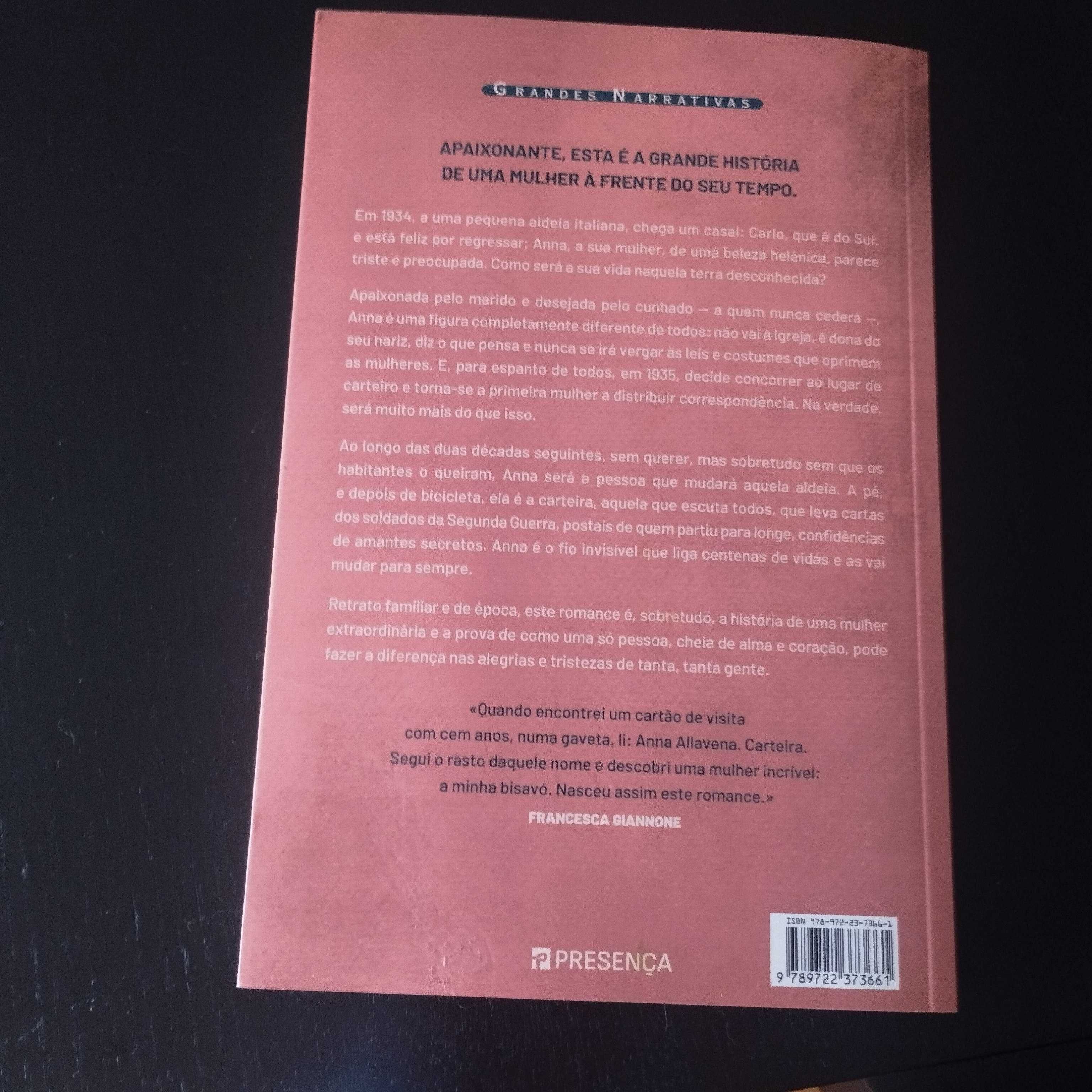 Livro novo "A Carteira" de Francesca Giannone