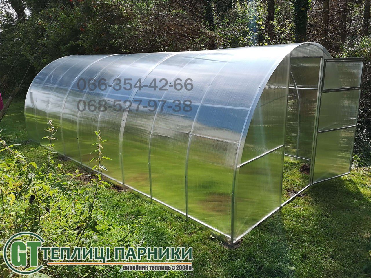 Теплиці полікарбонат ОДЕСА АКЦІЯ! 3×4,3,6,3×8...3×20м (4,6,8мм)