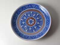 ceramika artystyczna malowany talerz naścienny