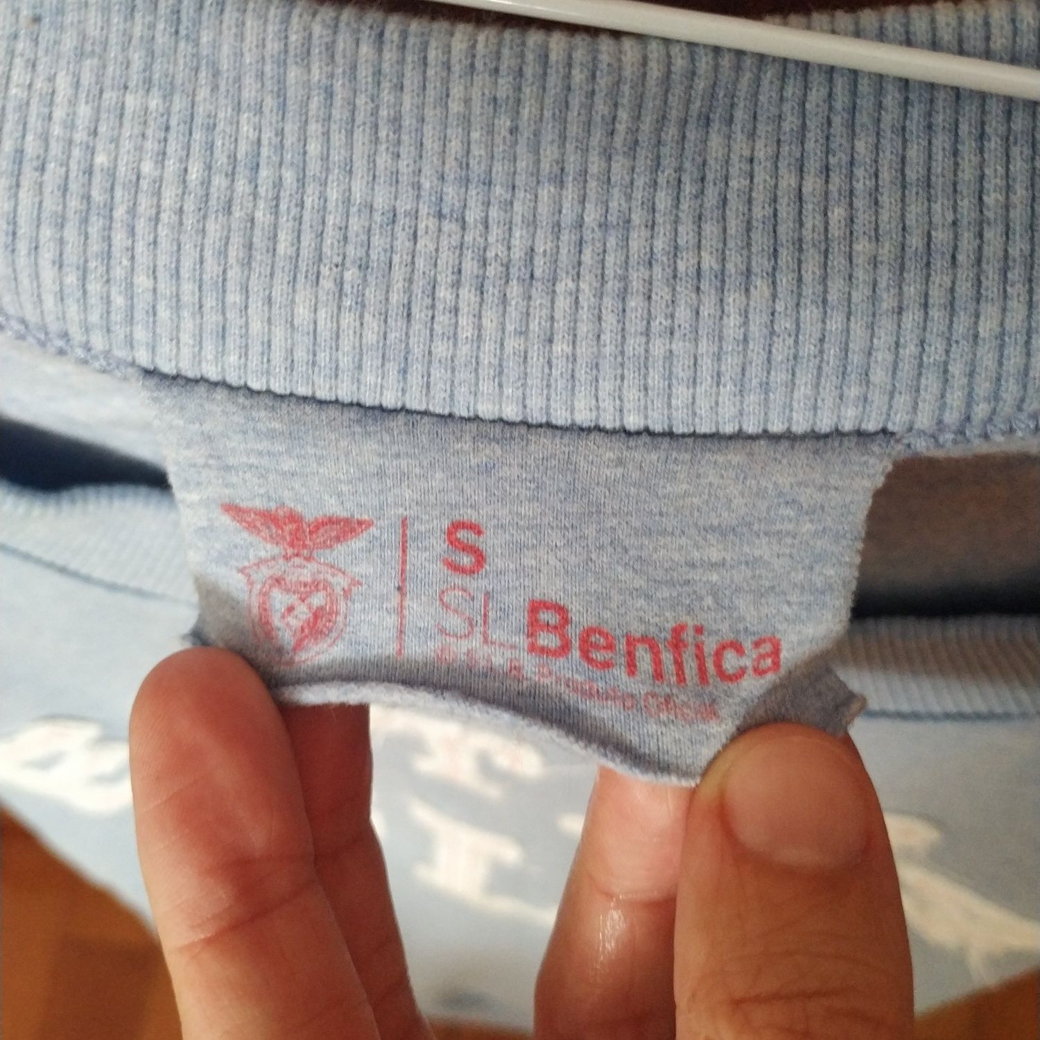 Camisola sweat SLB Benfica azul mulher tamanho S