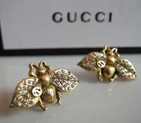 Gucci Fly Bee brass Earring kolczyki pszczółki