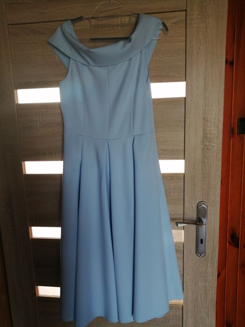 Sukienka niebieska, błękitna wesele/komunia/chrzciny L/XL