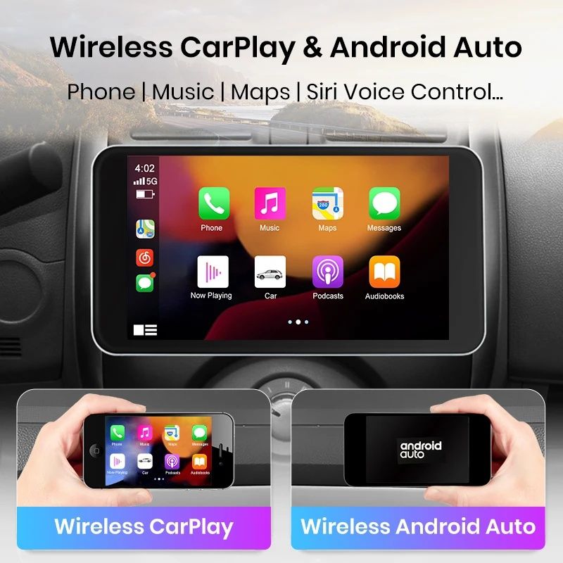 Rádio Android 1din 10" Rotativo 2/32GB com carplay GPS WiFi NOVO