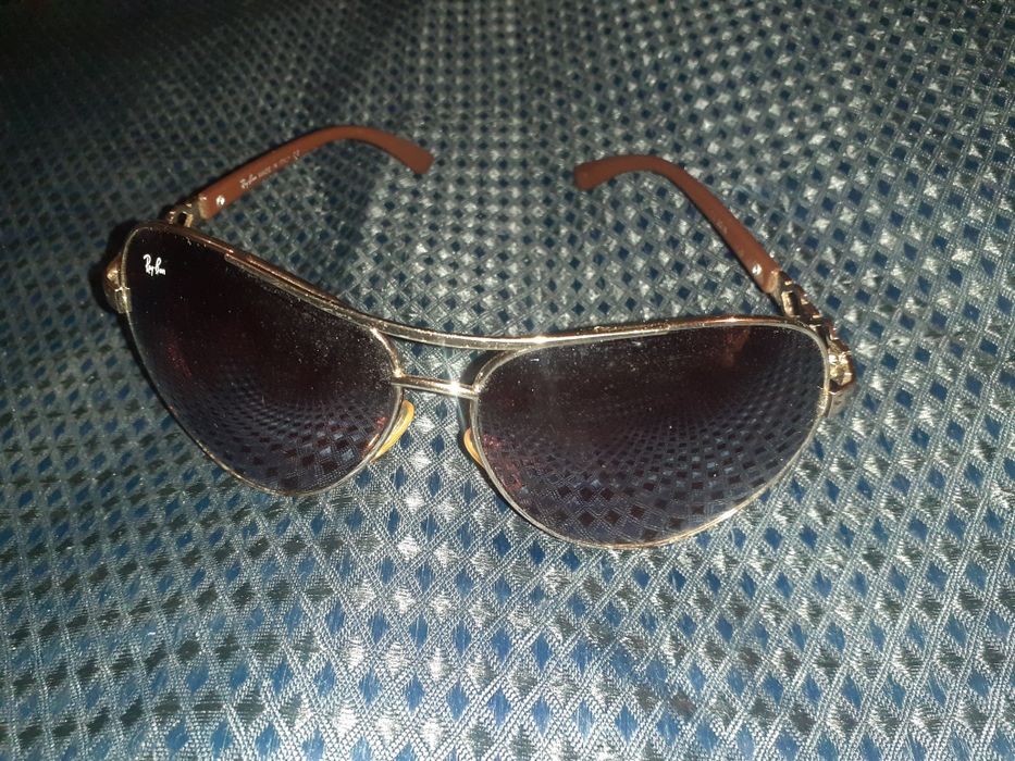 Очки Авиаторы ray ban Винтаж 3318 коричневые солнцезащитные