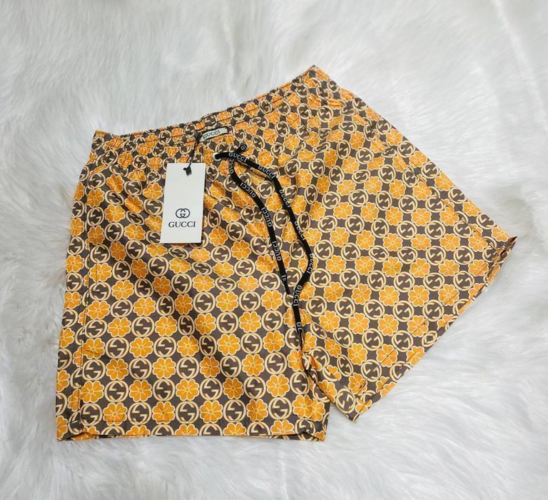 Шорты плавательные мужские Versace розовые пляжные для бассейна