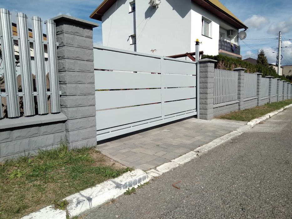 Brama przesuwna + furtka Zestaw