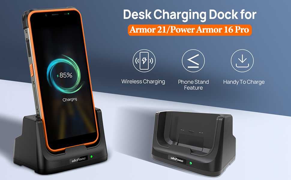 Зарядна док станція Ulefone Desk Charging Dock  Power Armor 16S/Pro/21