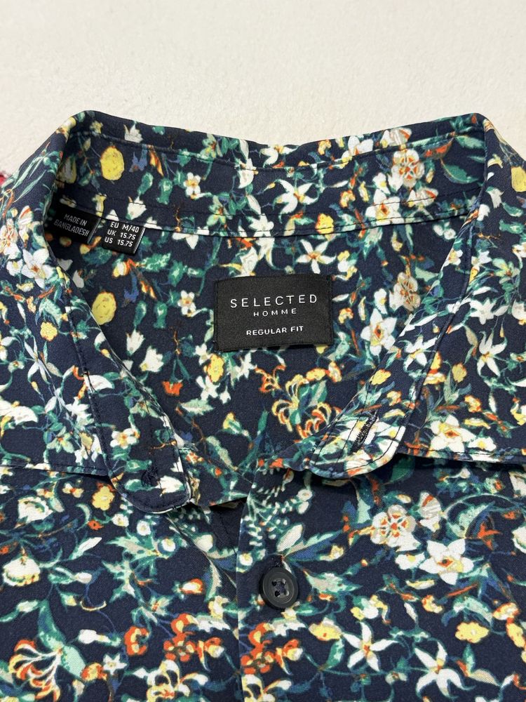 Koszula męska / Selected Homme Regular Fit / wzorzysta M