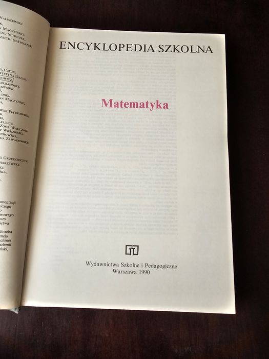 Encyklopedia Matematyka rok 1990 za 10 zł