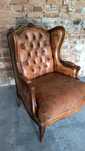 Fotel skórzany chesterfield