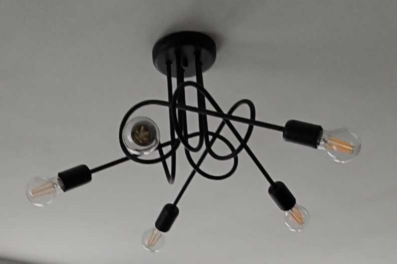 żyrandol supeł, 5 żarówek, Sollux Lighting, loft