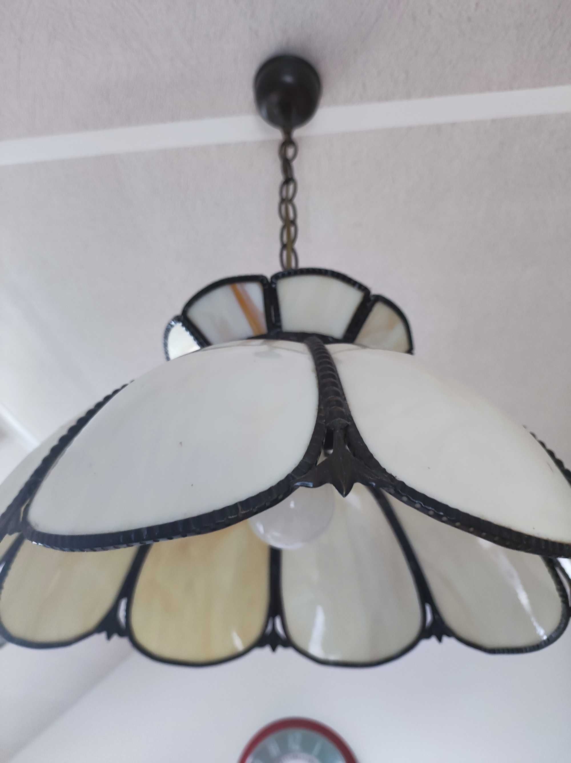 Lampa witrażowa Tiffany vintage