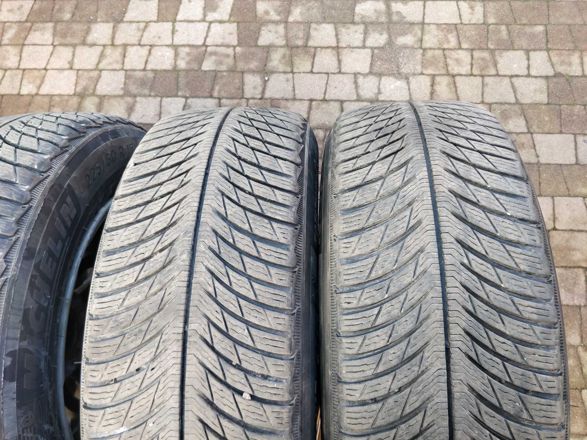 3390. Opony zimowe 225/60/17 Michelin Pilot Alpin cena za 4szt 6.5-7mm