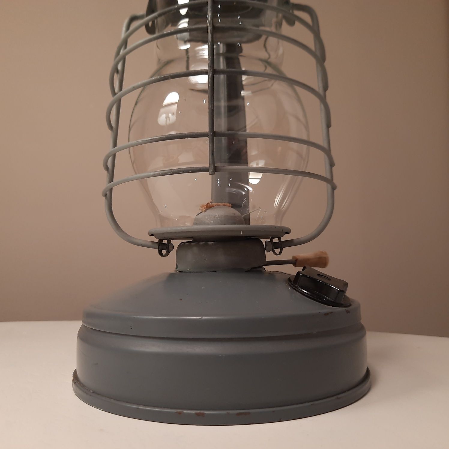 Unikalna lampa naftowa PRL lampa naftowa lampion Vintage / Loft HIT!!!