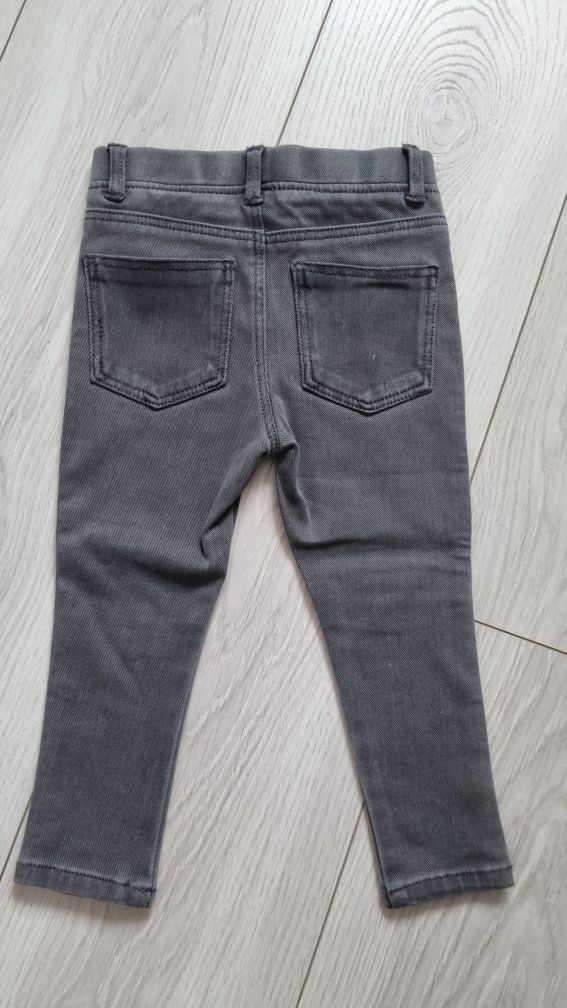 Spodnie leginsy Zara 92 jak nowe jeansowe