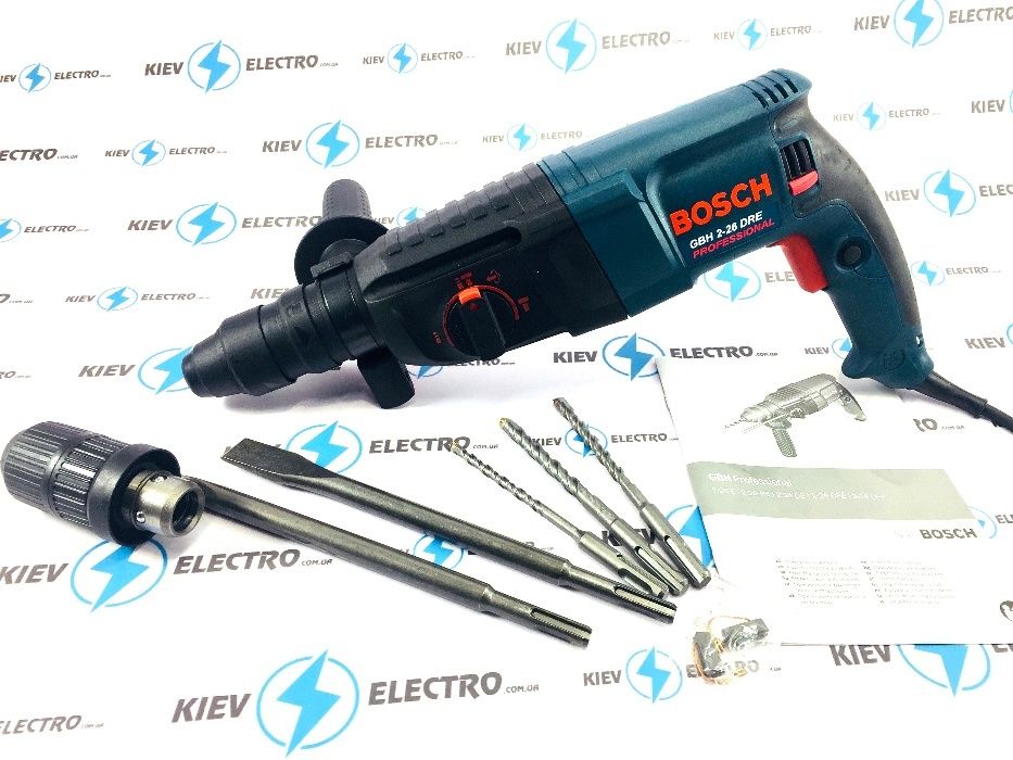 Перфоратор Bosch 2-26 DFR с доп. патроном Набор инструмента