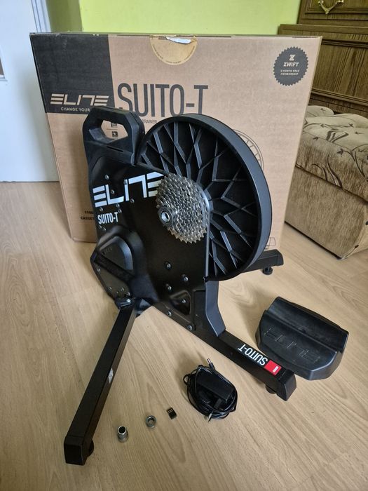 Trenażer Elite Suito-T + kaseta 9s + ANT+USB, pudło, bdb stan