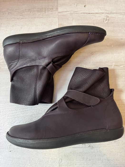 Skórzane botki Loints of Holland 39 26 cm kozaki naturalna filetowe