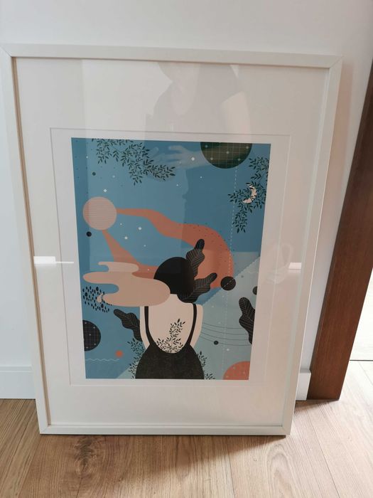 Plakat "Względny spokój" Poli Augustynowicz , 40 x 50 cm