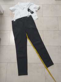 Damskie spodnie jeansowe Lee W 27 L 33 slim chinosy ciemno szare
SLIM