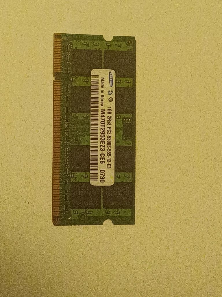 Pamięć DDR2 1GB 667mhz Samsung 5300S do laptopa