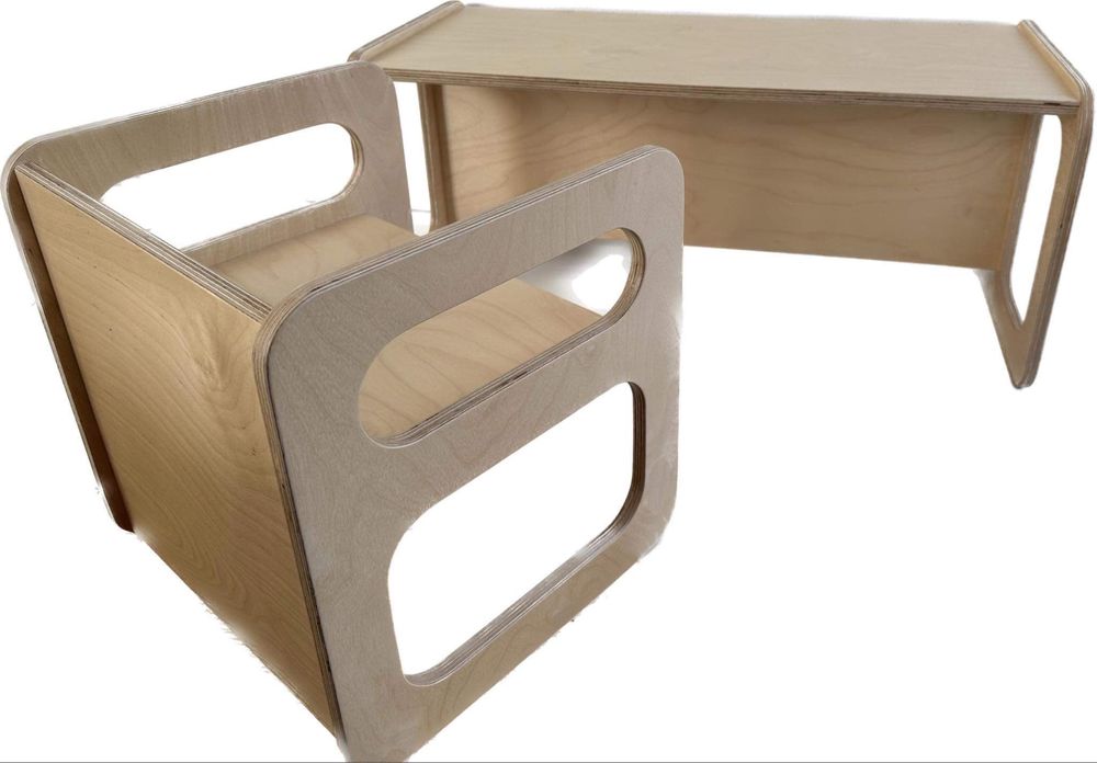 Stolik, krzesełko Montessori meble dla dzieci nowy