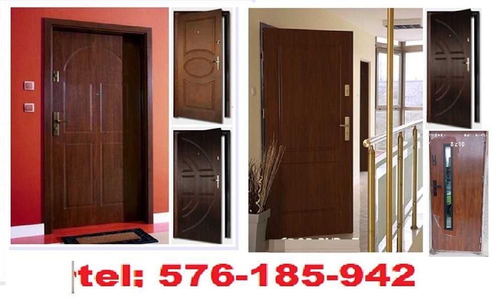 DRZWI z montażem do mieszkania -ZEWNĘTRZNE -wejściowe wewnątrzklatkowe