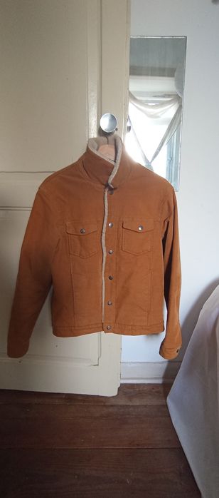 Casaco Pull&Bear bege camurça pêlo