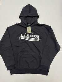 худи Balenciaga logo grey M L vetements rick owens margiela mmy