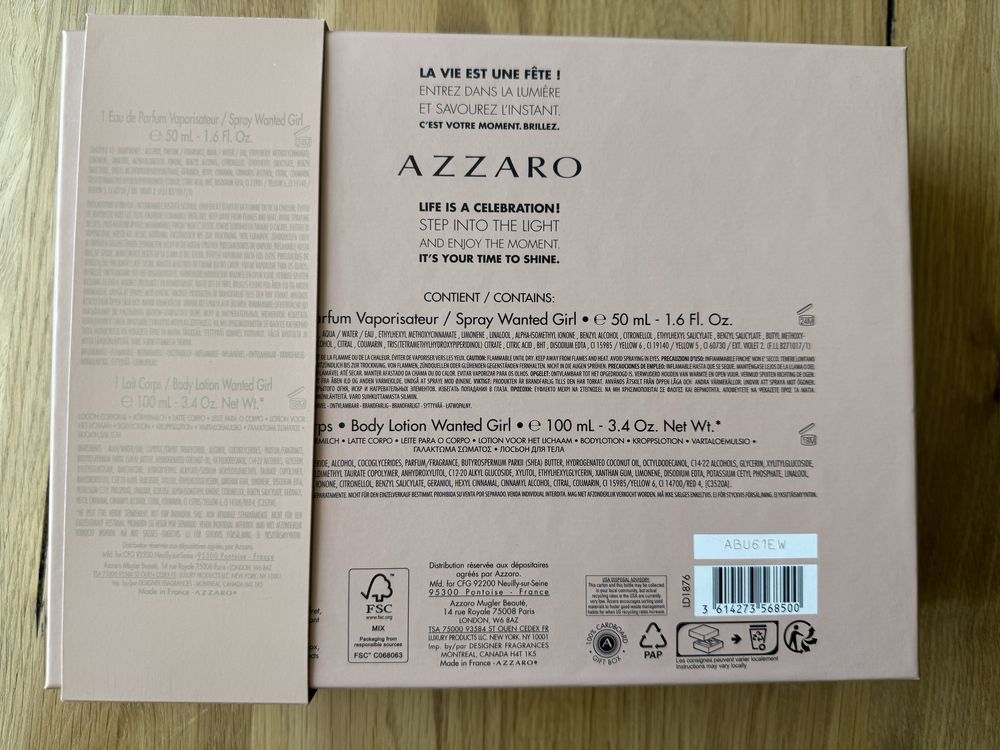 Zestaw AZZARO WANTED GIRL 50 ml EDP + balsam